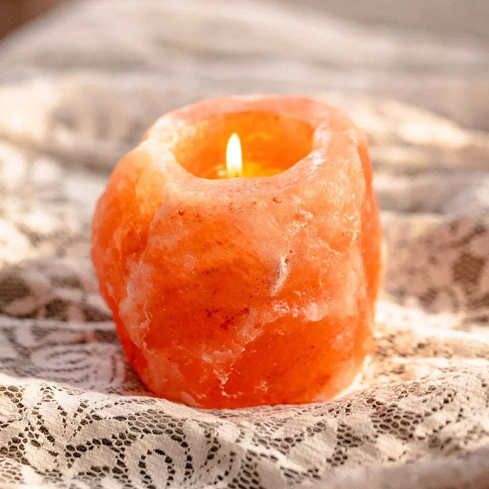 Himalayan Crystal Salt Candlestick